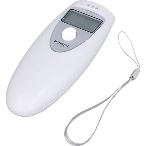 Testeur d'alcool Portable respiration précise ABS alcoolique blanc (1/5)