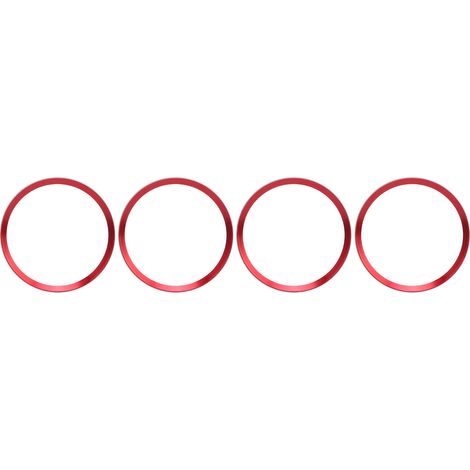 4 pezzi di copertura decorativa per mozzo centrale ruota auto, ricambio rosso, per Honda Civic 10th Gen 2016-2019 (1/5)