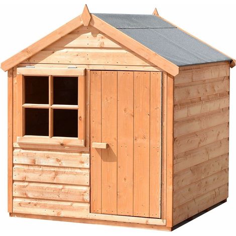 Playhut 4 x 4 Feet Single Door with One Opening Window Playhouse