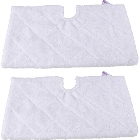 utilisé pour shark S3901Tampon De Rechange pour Vadrouille À Vapeur en Microfibre, Accessoires De Nettoyage S3550,S3501,S3601,S3901,Blanc/2X Coussins Vapeur