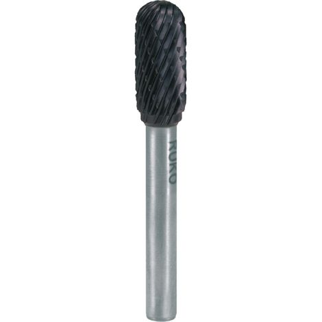 RUKO Hartmetall-Frässtift WRC Ø 10 mm Kopflänge 20 mm Schaft-Ø 6 mm TiCN Verzahnung KVZ 4 - 116022TC (1/5)