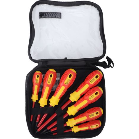 Kit de tournevis électrique isolé 21801, étui de quincaillerie pour installation eau et électricité (1/5)