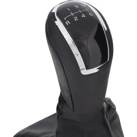Pomo de palanca de cambios negro + funda para Mercedes Vito W638 / Clase V 638 96-03, 6 velocidades. (1/5)