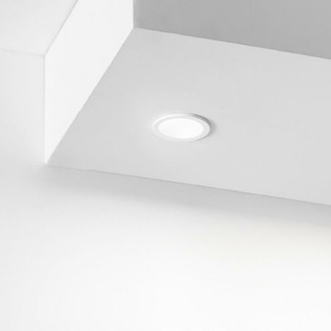 GFA950N-  FARETTO DA INCASSO TONDO LED 4000K 656LM 8W D.5,6CM BIANCO OPACO (1/2)