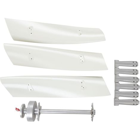 Kit de Générateur D'éolienne à Lévitation Magnétique Verticale 600 W pour Usage Domestique Blanc (24V) (1/5)