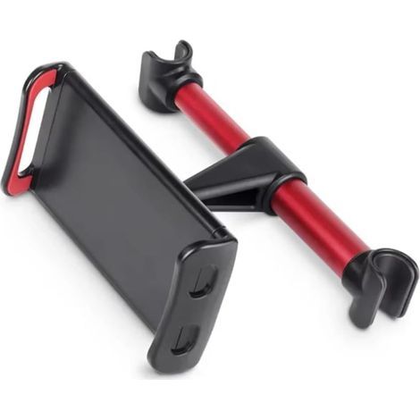 Soporte universal para reposacabezas de asiento trasero de coche para iPad Air 1 2 4-11" Rotación de 360° Mini Tableta PC Auto Coche Teléfono Soporte (Rojo) (1/5)