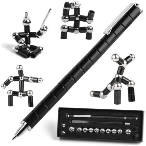 Stylo magnétique, aimant de stylo à bille, stylo amusant créatif, stylo magnétique magnétique, cadeau de fête des pères