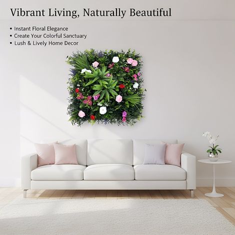 UV-Resistant Artificial Fern Panel for Garden (1/5)