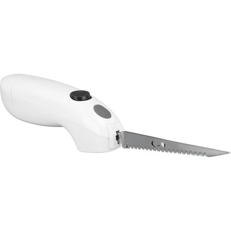 Couteau électrique sans fil à piles en acier inoxydable, couteau à fileter portable pour steak, idéal pour la maison, le restaurant et les pique-niques. (1/5)
