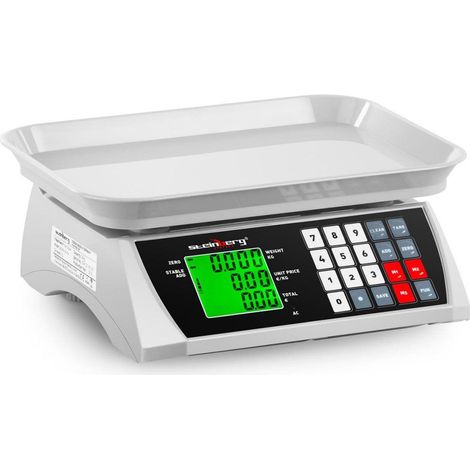Bilancia di controllo 30 kg / 1 g - 28,8 x 21,8 cm - LCD 140000027