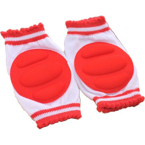 Genouillères Pour Bébé - Maille Respirante Éponge Souple - Protection Genoux Pendant Ramper Marche - Taille Unique 6 À 24 Mois (1/5)