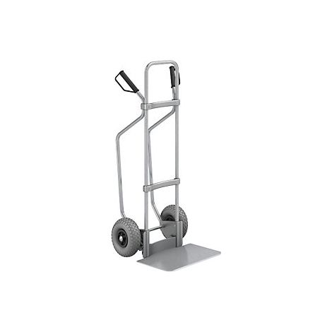 eurokraft pro  Carrello per sacchi con pattini  zincato  piano