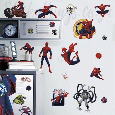 MARVEL SPIDERMAN - Stickers repositionnables Spiderman, Marvel (1/3)