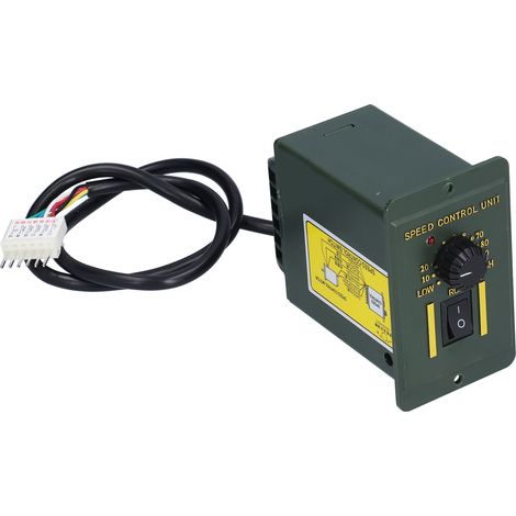 Variateur de vitesse moteur 220V 6W, régulateur électronique ABS à bouton rotatif, contrôleur AC pour machine de transmission. (1/5)