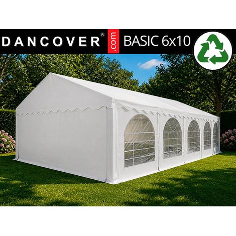 Marquee Basic 6x10 m PVC 700, White - Dancover