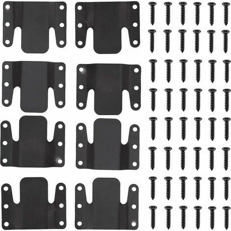 Divano componibile universale ad incastro, 8 pezzi, clip per divano, connettori per divano, connettori per mobili con viti (1/4)