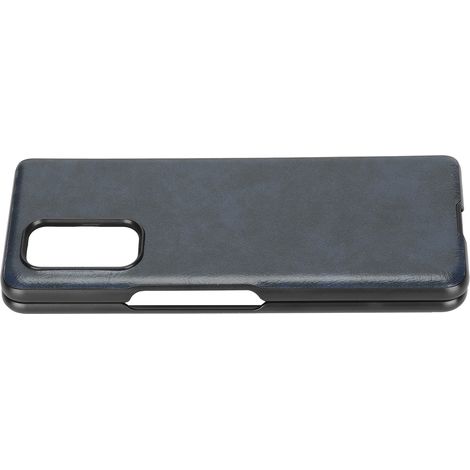 Étui en cuir à motif business pour smartphone Xiaomi MIX FOLD, protection optimale, bleu