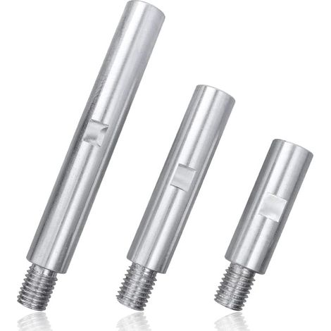 Sollbry 3Pcs Bielle d'Extension de Meuleuse d'Angle M14 Rallonge Meuleuse Tige d'Extension Meuleuse Angle Tige de Connexion Meuleuse Barre Liaison pour Polisseuse Tampon de Polissage - 75mm/100mm/140m (1/5)