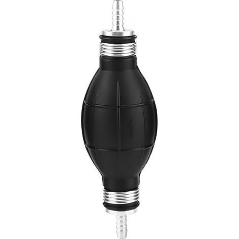 6-mm-Kraftstoffpumpenleitung aus Gummi und Aluminium, Handpumpe, Pumpbalg, Benzin für Boote, Autos, Schiffe, Außenbordmotoren (1/4)