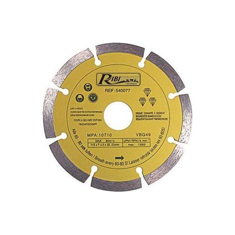 Disque Diamanté à Segment 115/A Gamme Pro (1/2)