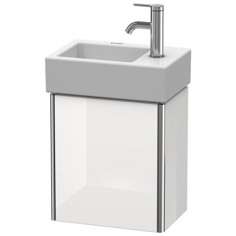 Duravit XSquare Vanity unit mural 36,4x24,0 cm, 1 porte, suspendue à gauche, pour lavabo Vero Air 072438, Couleur (avant/corps): Décor blanc brillant - XS4099L2222