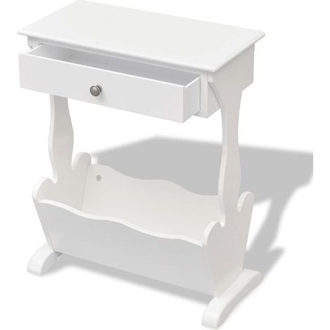 Revistero Melrose blanco vidaXL