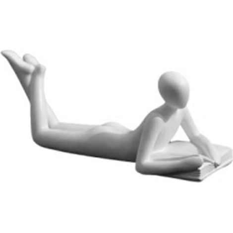 Sculpture Art Moderne Ornement Décoration Maison Bureau Artisanat Blanc AAs Présenté (1/5)