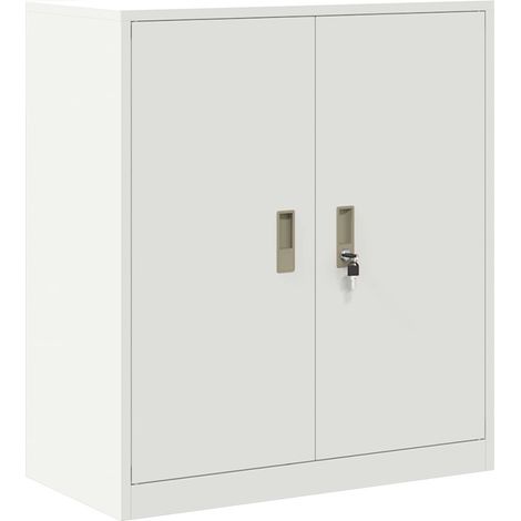 Armoire de rangement Blanc 80 x 40 x 90 cm Acier vidaXL