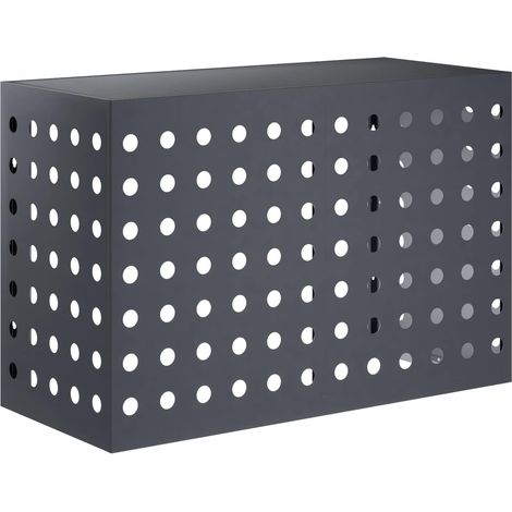 Klimaanlagenabdeckung Anthrazit 90 x 40 x 60 cm Stahl vidaXL
