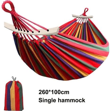 Filiyano-Hamac à barres, charge statique maximale 200 kg, couleurs arc-en-ciel, idéal pour une utilisation intérieure, sur balcon, en extérieur, en (1/5)