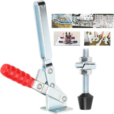 Serre‑rapide pour Bois GTY GH101E, Fixation à Déverrouillage Rapide en Fer/Plastique de 14.5x15cm avec Kit de Vis (1/5)