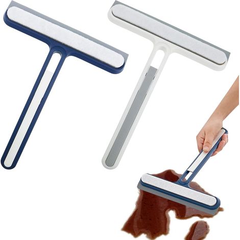 Kit de 2 grattoirs de nettoyage pour portes de douche, miroirs de salle de bain et vitres de voiture (outil inclinable inclus). (1/5)