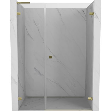 Mexen Lunar-B L Duschflügeltür rechts 140 cm, transparent, gold - 832SL-140-050-50-00-P (1/5)