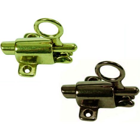 Cricchetto per sopraluce - Specifiche: mm 63x45x45h. in ottone lucido - 5 pz