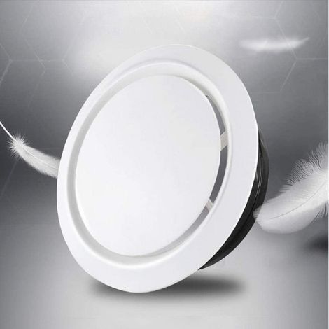 Sollbry – Grille de ventilation réglable 75mm – Couvercle en ABS pour évacuation silencieuse – Installation murale ou plafond – Design moderne (1/5)