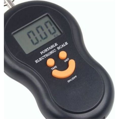 Bilancia digitale a gancio per pesca, valigie, pacchi ecc. fino a 50 kg Guazhuni (nera) (1/4)