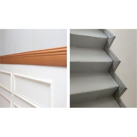 Plinthe décorative auto-adhésive en mousse, moulure murale (1/5)