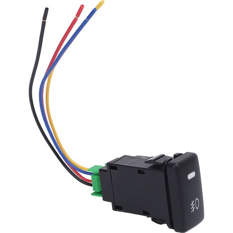 Commutateur Bouton Poussoir 4 Pôles 12V avec Rétroéclairage LED, Indicateurs Lumineux pour Feux de Brouillard Barres LED, Compatible Toyota FJ Cruiser Tacoma Tundra Fortuner Prado 120 Series 100 Serie (1/5)