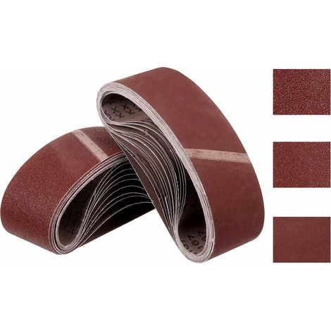 30 Pcs Bandes Abrasives 100mm x 610mm Pour Ponceuse À Bande (1/5)
