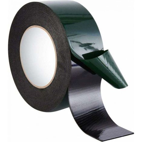 10mx50mm Double Sided Foam Tape Waterproof Sponge Adhesive Tape, Black MUMU (1/4)