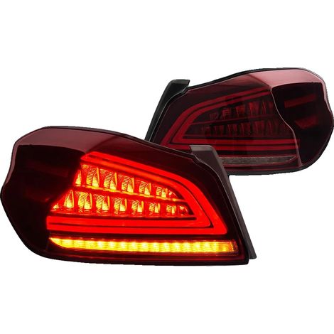 Conjunto de luces traseras, intermitentes LED secuenciales, resistente al agua IP67, color rojo. (1/2)