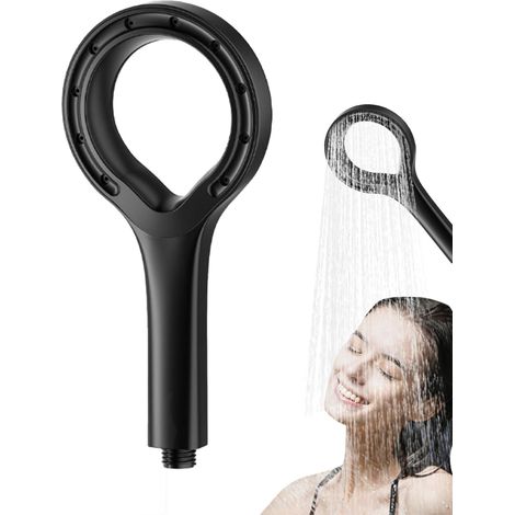 Pommeaux de douche à renfort de pression Pommeau de douche, bain puissant pommeau de douche à main Spray Douche à filtre à eau dure, Pommes de douche de renfort avec anneau en forme de cœur pour (1/5)
