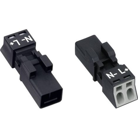 Wago WINSTA MINI conector macho recto 2 pines 16A 250V