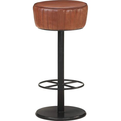 Sgabello da Bar Marrone in Vera Pelle vidaXL (1/4)