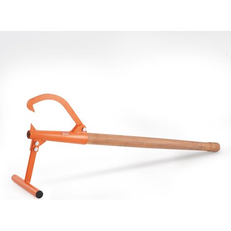 Cric à bûches 1180 mm, lève-bûches à manche en bois, diamètre 38 cm, lève-tronc d'arbre robuste, crochet d'inclinaison réglable, outil d'exploitation forestière, pour rouler, soulever les bûches (1/5)