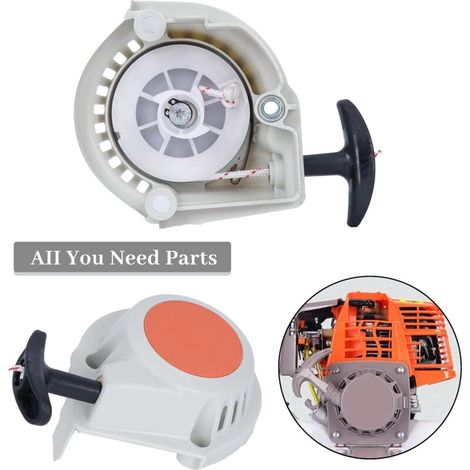 Démarreur pour Stihl FS94 FS45 FS46 FS55 FC55 HL94 HL94K FS94 KM94 HL91 FS94C FS94RC Tondeuse à Gazon Pieces Detachees Remplace 41491904001