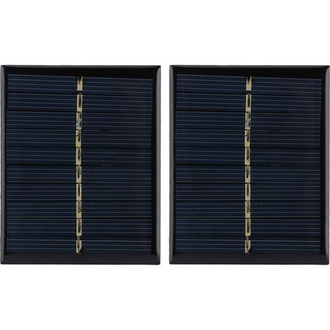 2 pièces Panneau Solaire 0.5W 5V pour Projets DIY, Jouets et Chargeurs de Batterie (1/5)