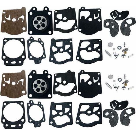 YMYNY 2 Packs Carbu Kit de Réparation, Membrane et Joints Pour Carburateur Walbro K10-WAT WA & WT Séries Stihl 028 FS40 FS44 FS85 Dolmar 103 105 108 111 Husqvarna Poulan McCulloch Partner Echo etc. (1/4)