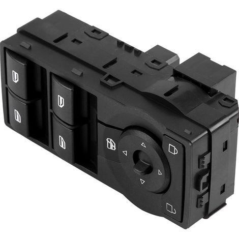 Interrupteur Master de Fenêtre Électrique pour Holden Commodore VE - Noir avec Éclairage Rouge (1/5)
