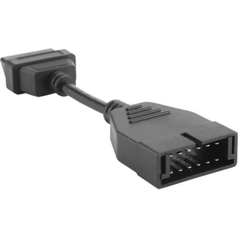 Câble adaptateur OBD1 OBD2 - Connecteur OBD 12Pin à 16Pin - Diagnostic Auto Professionnel (1/4)